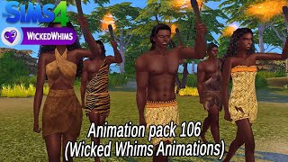 Animation Pack 106  The Sims 4  Wicked Whims Animations [upl. by Dorcia]