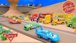 Radiator Springs All Stars Race  Lightning McQueen The King Chick Hicks amp More  Pixar Cars [upl. by Imoan]