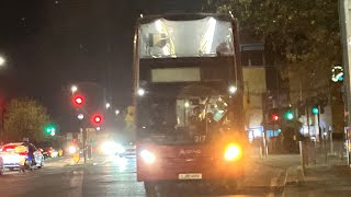 LAST DAY Arriva London Enviro 400 T128 LJ10HVH on bus route 217 [upl. by Keener]