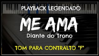 🎤 Me Ama PLAYBACK LEGENDADO  TOM CONTRALTO quotFquot Diante do Trono by Niel Nascimento [upl. by Ettennig]