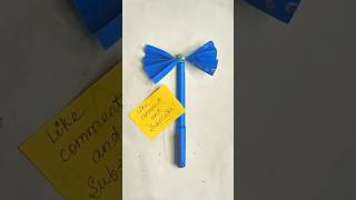 Easy Pen Topper Craft New Creative Craft trending craft youtubeshorts artandcraft satisfying [upl. by Animas]