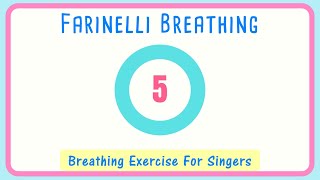 😮‍💨Farinelli Breathing Exercise for Singers  Breath Control 10 seconds [upl. by Salohcin]