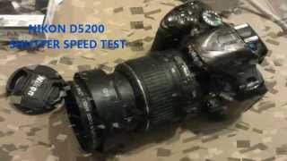 NIKON D5200 SPEED SHUTTER TEST  BURST MODE HIGH SPEED [upl. by Enibas]