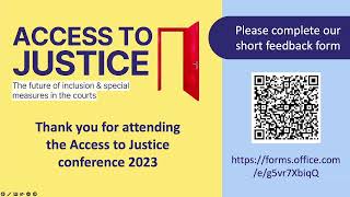 Communicourt  Access to Justice Conference  31123 [upl. by Nekcarb104]