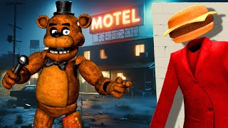 Running From Freddy Fazbear at a Creepy Motel in Gmod Garrys Mod Hide and Seek [upl. by Gilliam]