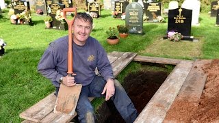 Britains Grave Digger Of The Year Finds Job Comforting [upl. by Nashner407]