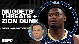 Tim Legler breaks down biggest threats to Nuggets in the West amp a POWERFUL ZION DUNK 🏀  Get Up [upl. by Rodrich]