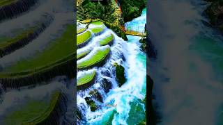 Beautiful Natural Places on Earth nature shorts travel waterfall naturescenery mountains [upl. by Sung]