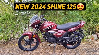 New 2024 Honda Shine 125 Top Model  New UpdatesPrice  Best 125cc Bike [upl. by Viridi]