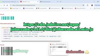 Simple Javascript barcode generator [upl. by Giddings]