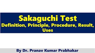 Sakaguchi Test Definition Principle Procedure Result Uses [upl. by Mellette]