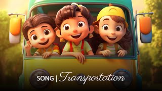 Transportation Song  Fun Educational Song for Kids by Wiwi [upl. by Immak]