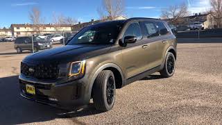 2021 Kia Telluride SX Nightfall and Prestige package feature walk around [upl. by Gerhard]