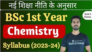 Bsc 1st year chemistry syllabus 202324  Bsc 1st semester chemistry syllabus 2023  Rishi Sir [upl. by Nytsrik]