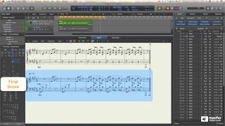 Logic Pro X 109 Core Training The Score Editor  15 Piano 13 The Voice Separation Tool [upl. by Jude535]