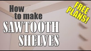 Woodworking How to build Sawtooth Shelves [upl. by Isteb390]