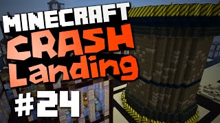 Minecraft Crash Landing 24 quotBig Reactor City Buildingquot [upl. by Eiddal]