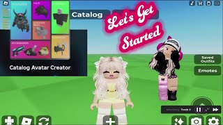 Catalog Avatar Creator Lets Get Started roblox catalogavatarcreator gaming games creator [upl. by Aeneus252]