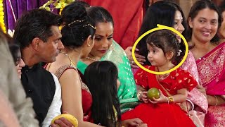 Bipasha Basus Cute daughter amp Karan Singh Grover Niharica Raizada Celebrates Durga Puja [upl. by Bohannon]