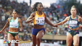 Ta Lou dominates another Diamond League 100m in Lausanne  NBC Sports [upl. by Eillor945]