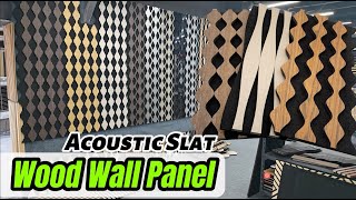 Hontop Decoration  Acoustic Slat Wood Wall Panel [upl. by Adnirim]