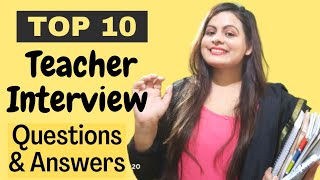 Teacher Interview Questions amp Answers Teacher interview questions  SchoolTeacher Interview Tips [upl. by Ahseinat912]