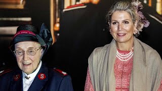 Koningin Máxima oog in oog met Majoor Bosshardthuis van het Leger des Heils [upl. by Brockwell]