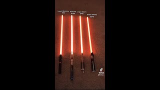 Orange Lightsaber Comparison [upl. by Abrams138]