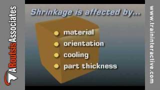 The Effects of Shrinkage Warpage amp Part Ejection excerpt [upl. by Adnohsak]