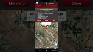 34 Aftershock Strikes Avenal California After 41 Earthquake [upl. by Kepner652]