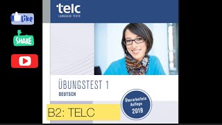 telc Deutsch B2 Übungstest 12019 [upl. by Viradis]