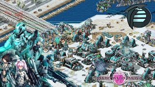 Red Alert 2  Mental Omega 336  The Great Foehn Revolt  Mental AI Boost   7 Vs 1 [upl. by Aivatnohs]