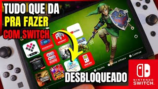 TUDO QUE UM SWITCH DESBLOQ FAZ  TINFOIL  EMULADOR  E MUITO MAIS  2024 [upl. by Leahcimnaj]