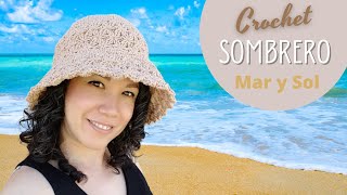 Sombrero a CROCHET  Mar y Sol [upl. by Renado]