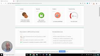Website scanning GDPR ePrivacy LGPD using Secure Privacys cookie consent scanner [upl. by Fielding]