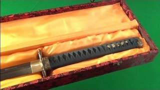 Shinwa Black Dragon Damascus Sword Review [upl. by Eenattirb]