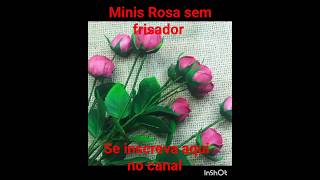 Minis Rosas feitas com frisador de garrafa pet artesanato florfacil flores flor tutorial [upl. by Draillih]