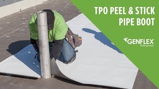 Peel and Stick TPO Pipe Boot [upl. by Akin]