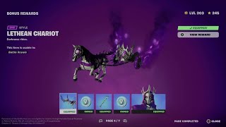 How to Unlock Lethean Chariot Glider Style in Fortnite  Battle Pass Bonus Rewards Page 4 [upl. by Aihsekan]