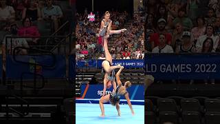 🤯 CRAZY Acrobatics In Womens Gymnastics shorts [upl. by Burra979]