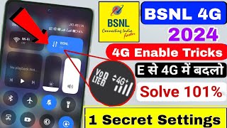 BSNL 4G ENABLE 100 WORKING TRICKS ✅  BSNL 4G KAISE ENABLE KARE😘  BSNL 4G NETWORK ENABLE TRICK 🤫 [upl. by Eam]