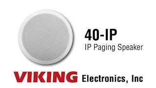 40IP IP PoE Overhead Paging Speaker  Simple Modern Paging [upl. by Vickey567]