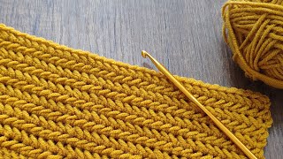 Simple crochet for beginners New and easy crochet pattern in only one rows crochet stitches [upl. by Moriarty710]