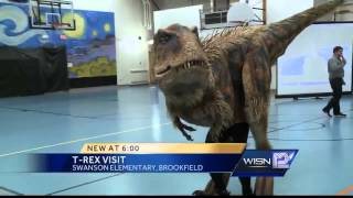 Baby TRex visits Brookfield school [upl. by Asteria]