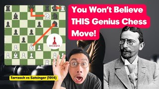 You Won’t Believe THIS Genius Chess Move  Tarrasch vs Satzinger 1914 [upl. by Noitna]