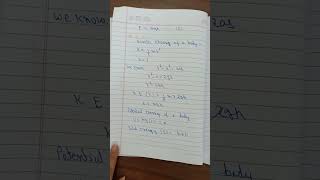 Conservation of Mechanical Energy in Freely Falling body physics neet class11 energy [upl. by Imre]