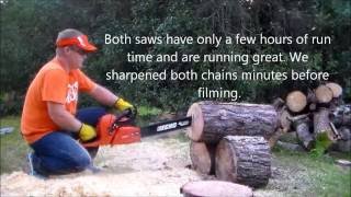 Stihl MS271 vs Echo CS590 new stock saws video 2 [upl. by Celinda842]