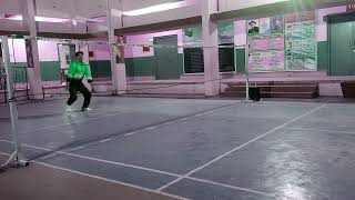 playing badminton at kv noonmati guwahati with jitendra and Mahendra sir [upl. by Eelnyl]