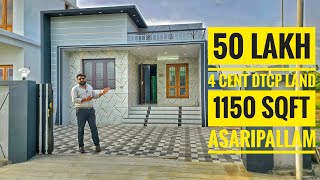 50 Lakh Budget House for Sale in Nagercoil Asaripallam  4 Cents DTCP Land  1150 Sqft BuiltUp Area [upl. by Bessy183]