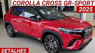 Toyota Corolla Cross GRSPORT 2025 chega por R199190 com visual esportivo e repleto de tecnologia [upl. by Chadwick967]